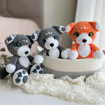 Fox and wolf toy