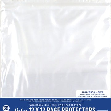American Crafts Colorbok Universal Refill Pages 12"X12" 25/Pkg - 555213