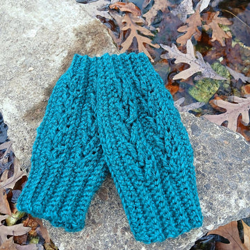 River Arrow Fingerless Mittens