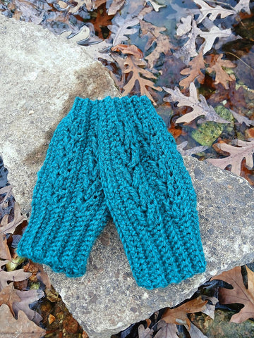 River Arrow Fingerless Mittens