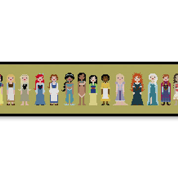 Storybook Princesses - PDF Cross Stitch Pattern