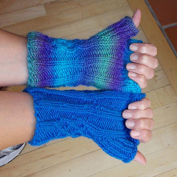 Rib & Braid Mitts