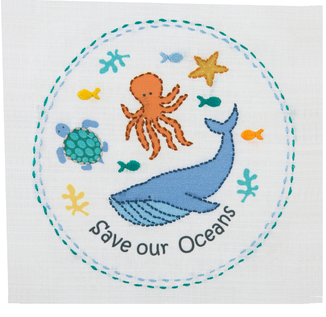Anchor Freestyle: Save our Oceans Printed Embroidery Kit