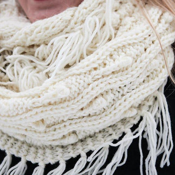 Irish Bobble Infinity Scarf