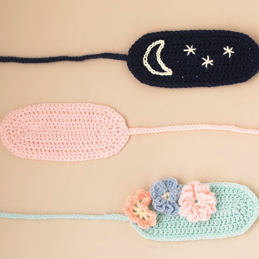 Sweet Dreams Sleep Mask - Free Accessory Crochet Pattern in Paintbox Yarns Baby DK