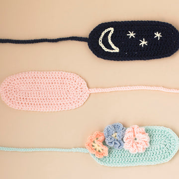 Sweet Dreams Sleep Mask - Free Accessory Crochet Pattern in Paintbox Yarns Baby DK