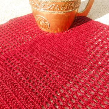 Filet Crochet Pattern Wine Bottle