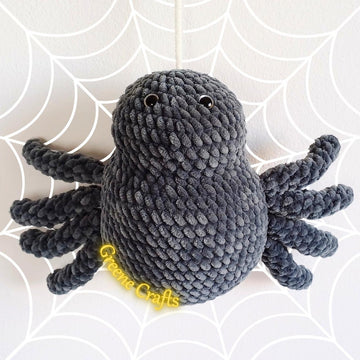 No Sew Spider Crochet Pattern for Beginners - Plush Toy for Halloween