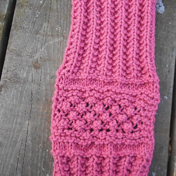 Ribbed Raspberries Infinity Scarf