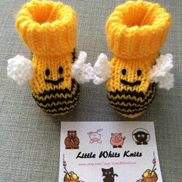 Bumblebee Baby Booties