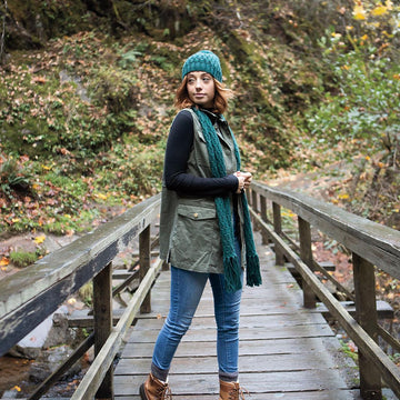 Ogee Hat and Scarf