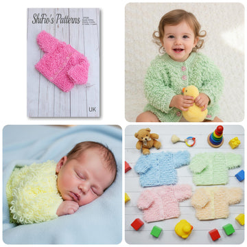 220-Loopy Baby Jackets Crochet Pattern #220
