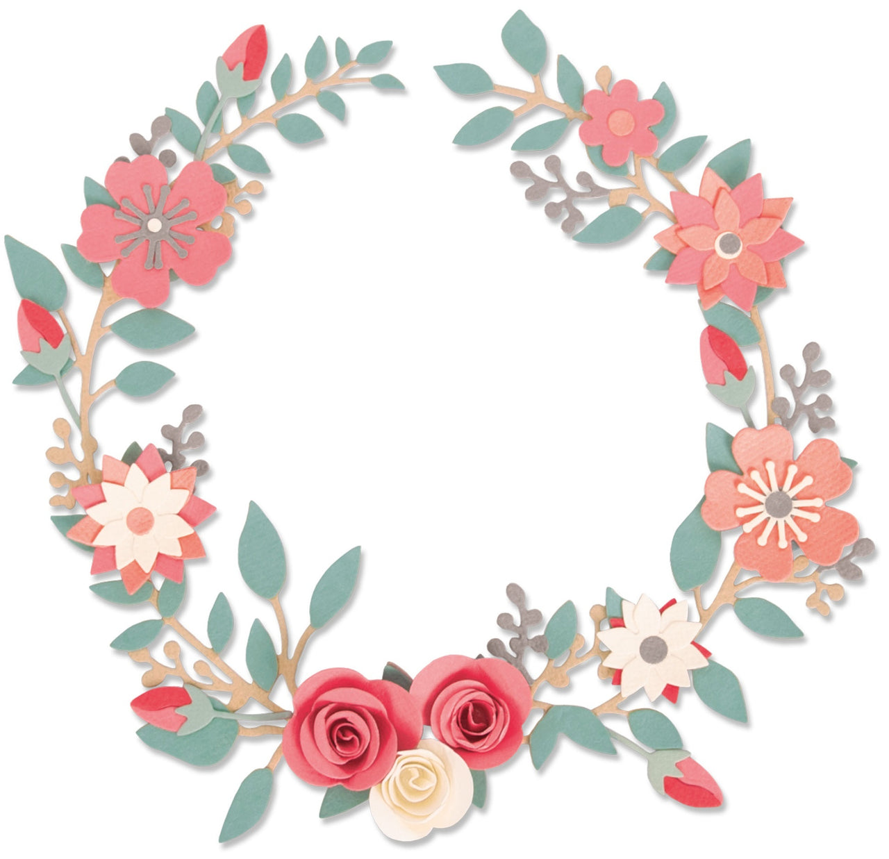 Sizzix Thinlits Dies By Olivia Rose 6/Pkg - Wedding Wreath