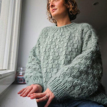 Oversized Basket Weave Sweater