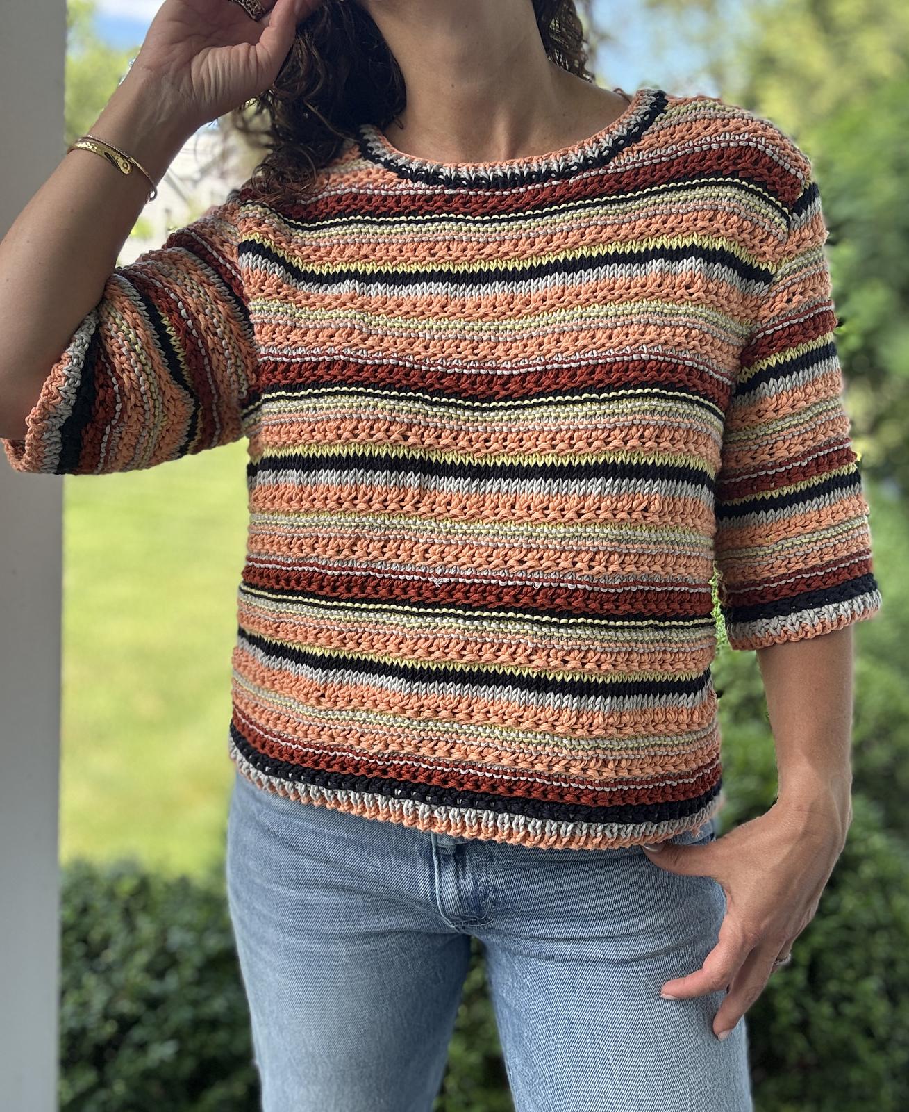 Short-Sleeve Cotton Knit Tee