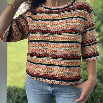 Short-Sleeve Cotton Knit Tee