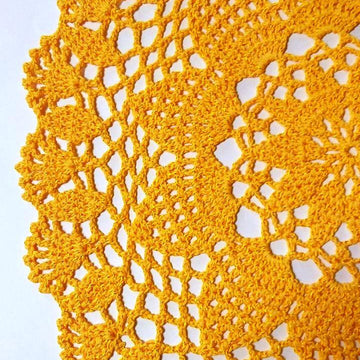 Yellow doily