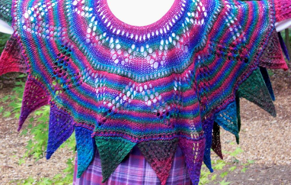 Multi-faceted Shawl (knit in the round)