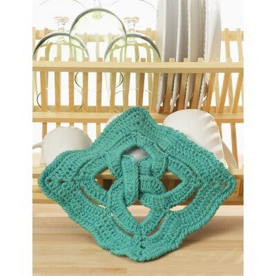 Celtic Knot dishcloth in Lily Sugar 'n Cream Solids