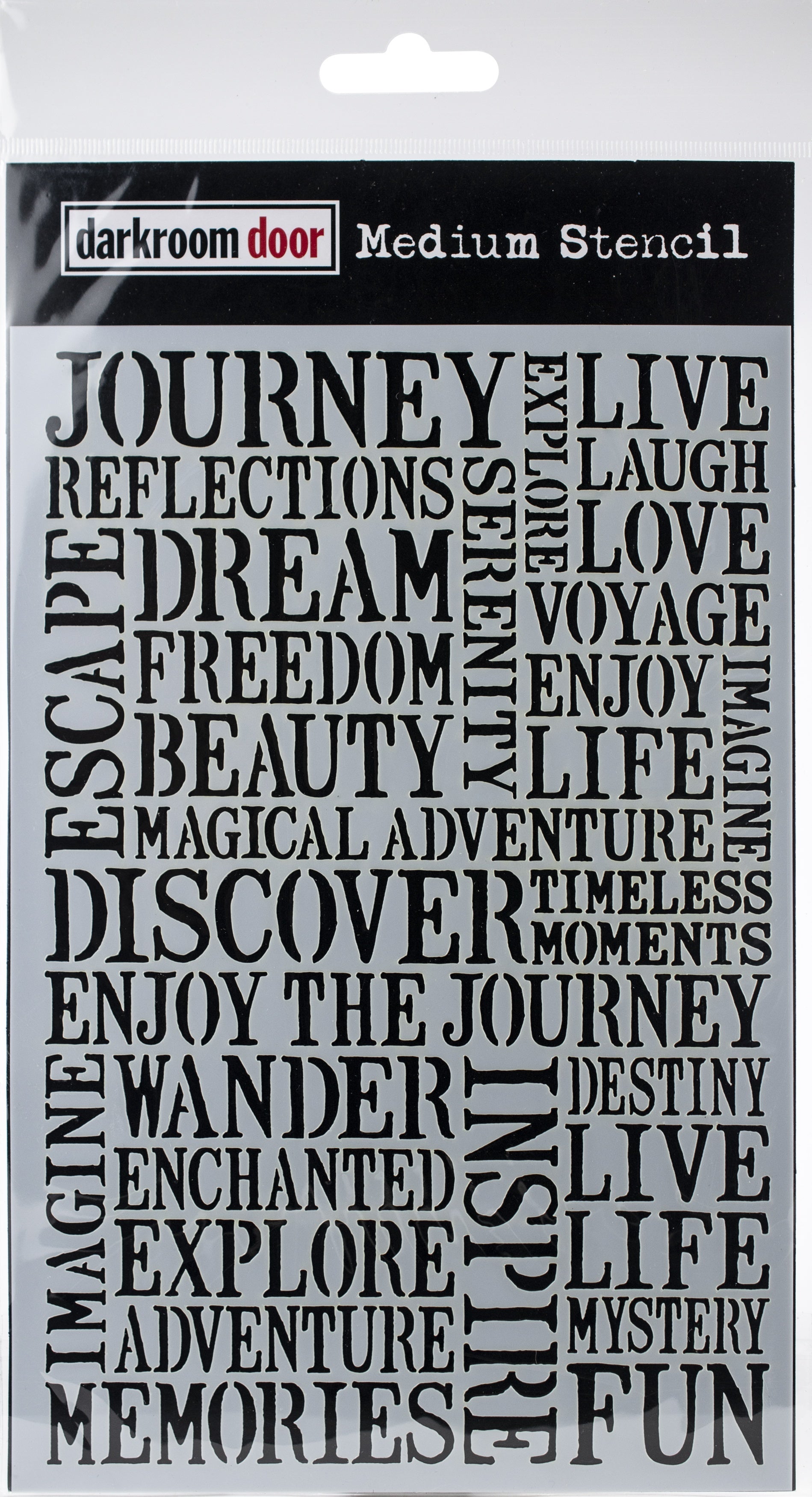 Darkroom Door Stencil 6"X9" - Journey