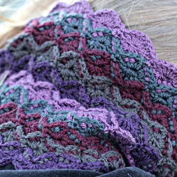 Roughcut Diamonds Cowl and Wrist Warmers