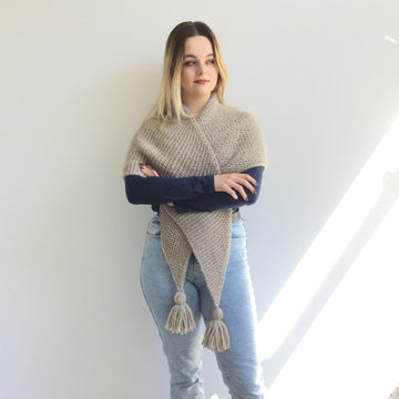 'Sand Waves' Scarf Shawl - beginner