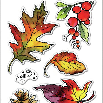 Stampendous Perfectly Clear Stamps - Autumn Leaves