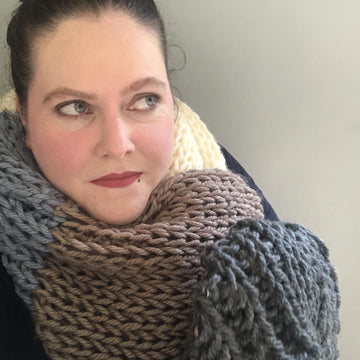 Knitted Blanket Scarf Pattern