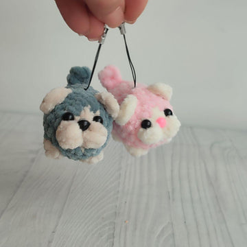 Cat keychain cat amigurumi