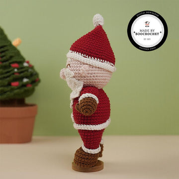 Mr. Santa Claus Plush Toy Crochet Pattern