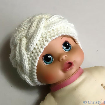 Milky White Cables Headband/Ear Warmer Knitting Pattern