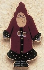 Mill Hill Button 43009 - Santa Front View