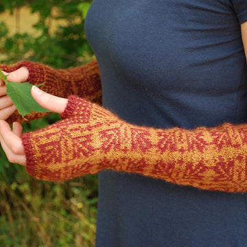 Maple Fall Fingerless Gloves