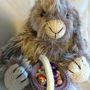 Loppy the Baby Lop Eared Bunny plus basket