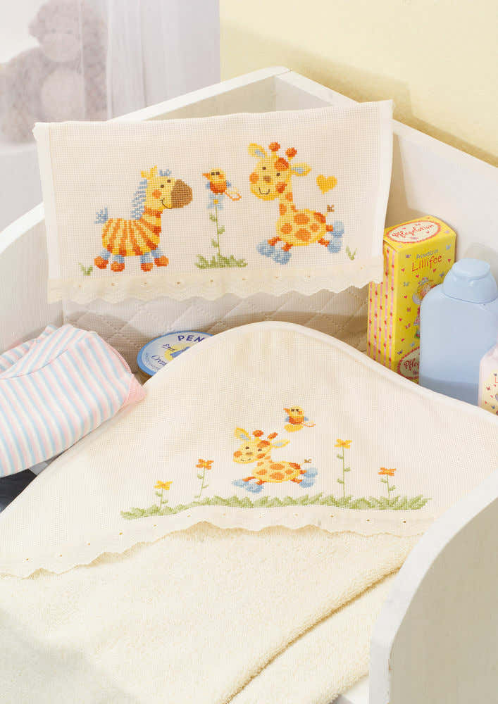 Made with Love - Baby Pouch and Towel - Jungle Friends in Anchor - Downloadable PDF
