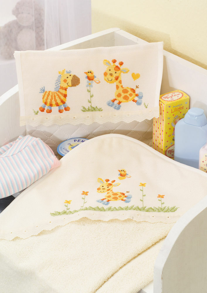 Made with Love - Baby Pouch and Towel - Jungle Friends in Anchor - Downloadable PDF