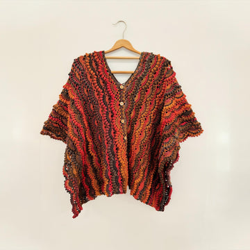 Fall Winter Layering Poncho: 2-in-1 Design