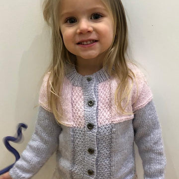 Girls Colour Block Cardigan