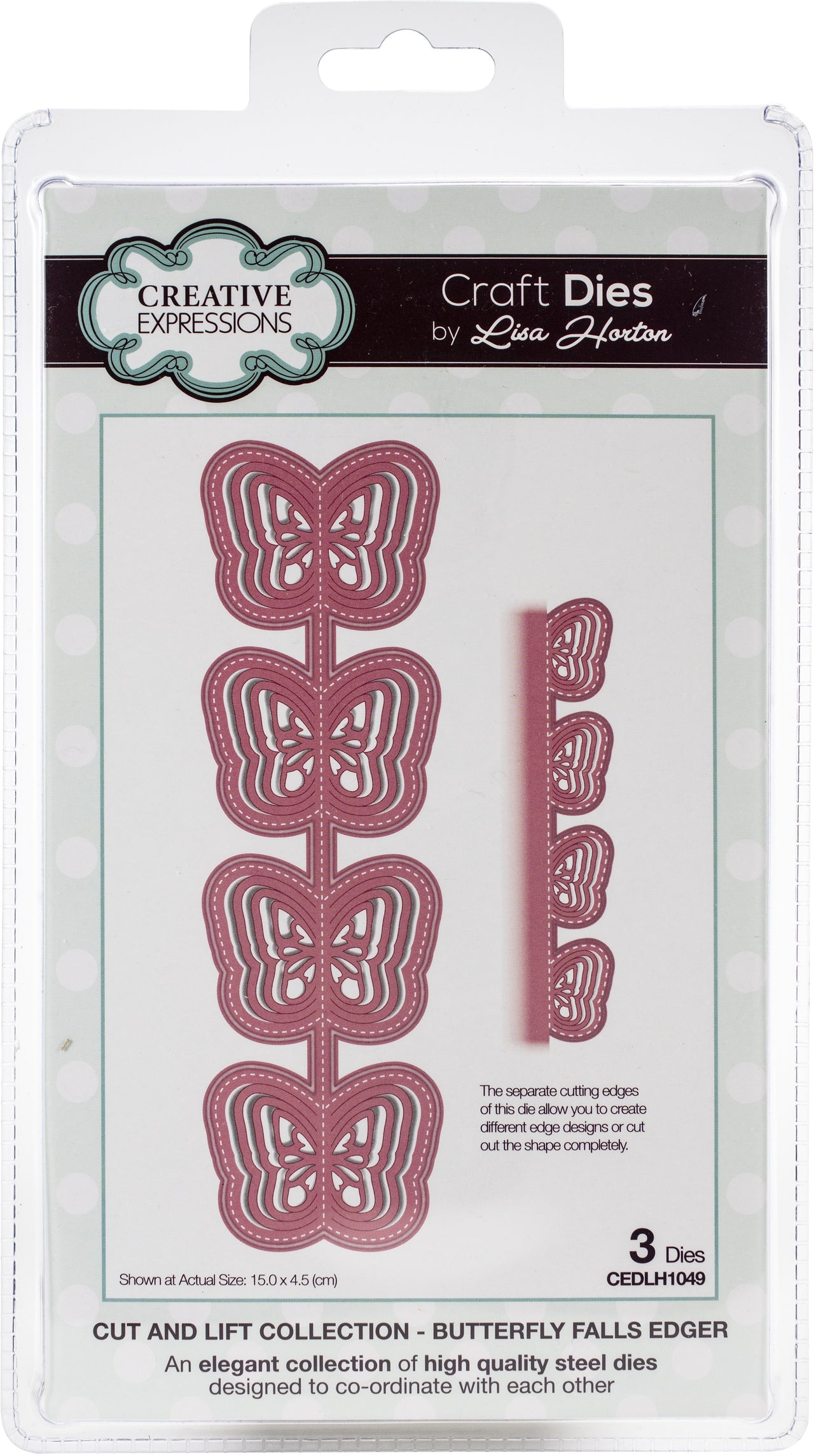 Creative Expressions Cut & Lift Die Collection - Butterfly Falls Edger