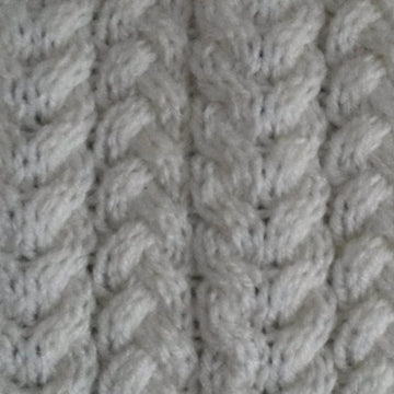 Plaits and Cables Scarf