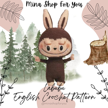 Labubu Amigurumi Crochet Pattern: 8-inch Doll (English PDF)