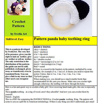 Panda teether