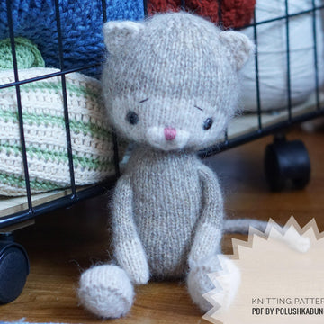 Knitting Pattern Little Kitty toy