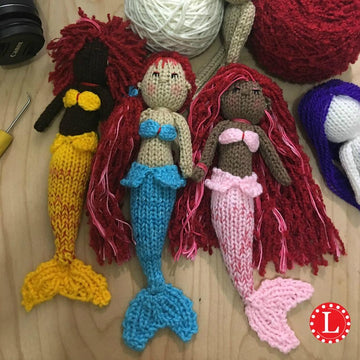 Loom Knit Mermaid Doll