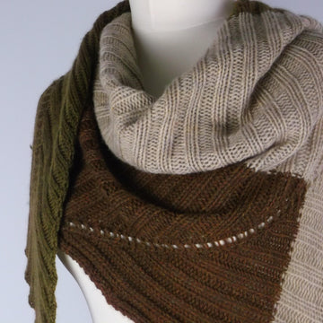 2x2 ribbed shawl