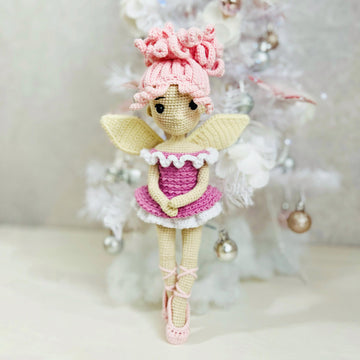Amigurumi fairy, Crochet fairy pattern, amigurumi doll pattern, crochet fairy wings, Sugar plum fairy