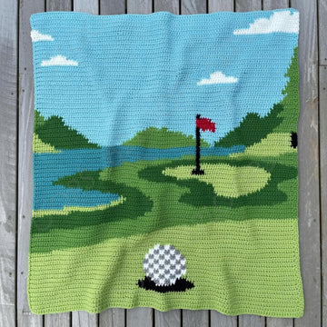 Golf Venue Baby Blanket CROCHET