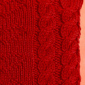 Hearts Aligned Knit Square