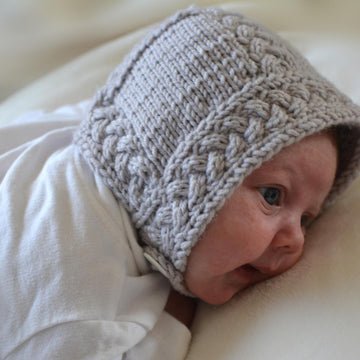 Cable Baby Bonnet