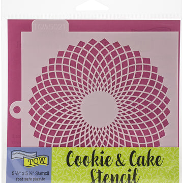 The Crafter's Workshop Crafter's Workshop Cookie & Cake Stencils 5.5"X5.5" - Fan Flower